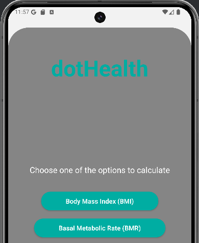 dotHealth Project Screenshot Front