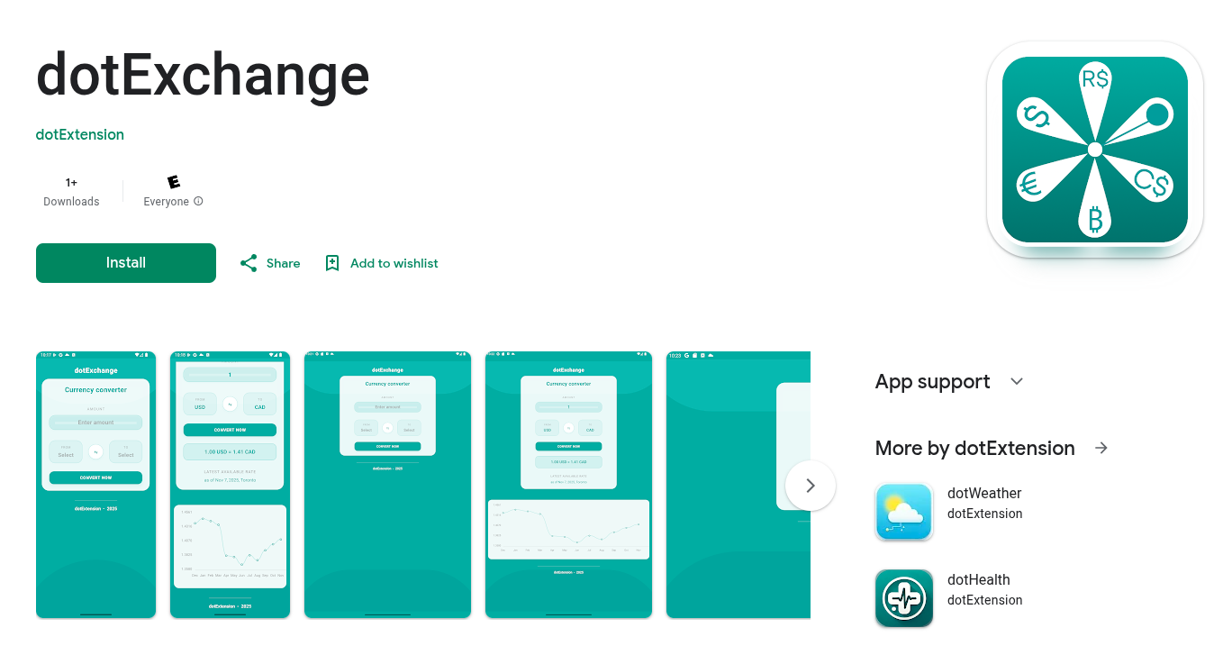 dotExchange Project Screenshot Back